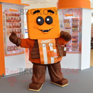 Orange Chocolate Bar maskot...