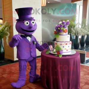 Purple Wedding Cake maskot...