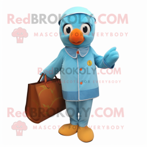 Sky Blue Mandarin mascotte...