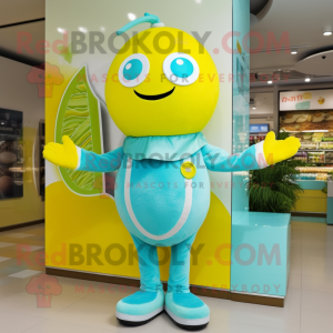 Turquoise Lemon mascotte...