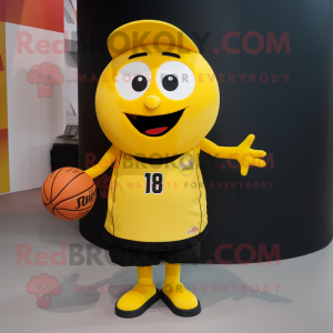 Gul Basketball Ball maskot...