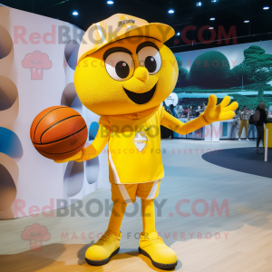 Gul Basketball Ball maskot...