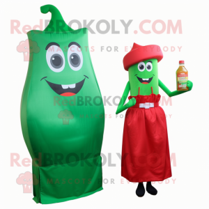 Grüne Flasche Ketchup...