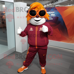 Maroon Orange maskot...