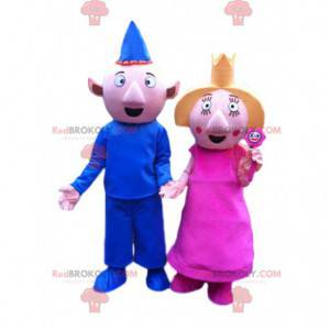 Casal Leprechaun Mascote Espantado - Redbrokoly.com