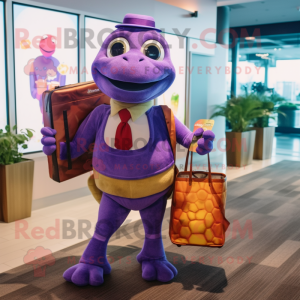 Purple Turtle mascotte...