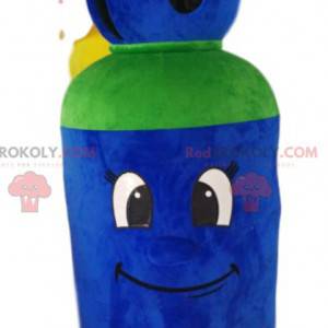 Mascote do cilindro de gás azul e verde - Redbrokoly.com