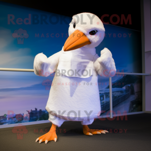 nan Albatross mascot costume character dressed with a Bodysuit and Cummerbunds