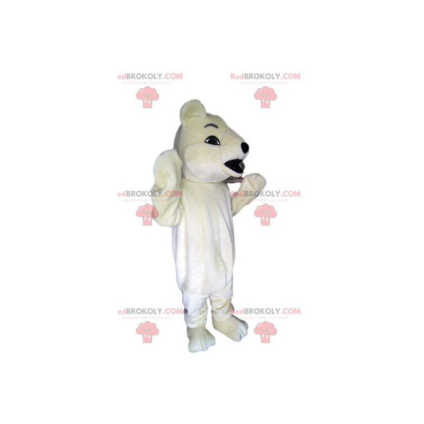 Mascote do urso polar. Fantasia de urso polar - Redbrokoly.com