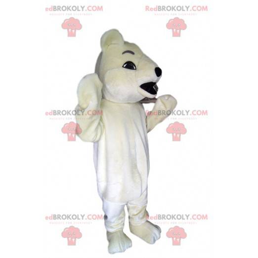 Mascote do urso polar. Fantasia de urso polar - Redbrokoly.com