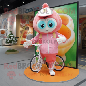 Peach Unicyclist mascotte...