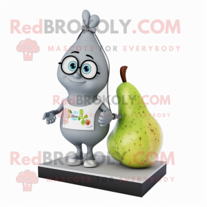 Gray Pear mascotte kostuum...