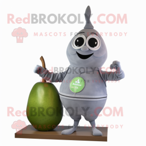 Gray Pear mascotte kostuum...