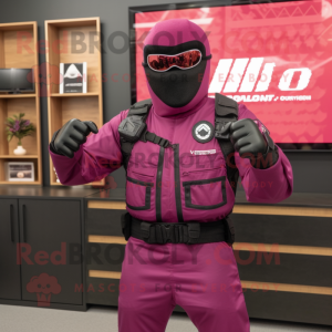 Magenta Gi Joe maskot...