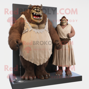 Brauner Oger Maskottchen...