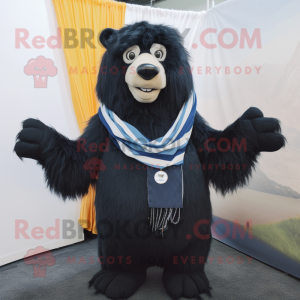 Navy Sloth Bear mascotte...