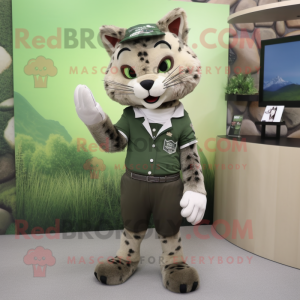 Olive Bobcat mascotte...