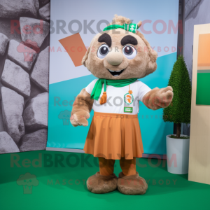 Tan irsk flag maskot...
