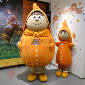 nan Squash mascot costume character dressed with a Parka and Hairpins