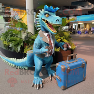 Cyan Spinosaurus mascotte...