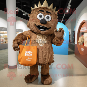 Brown King mascotte kostuum...