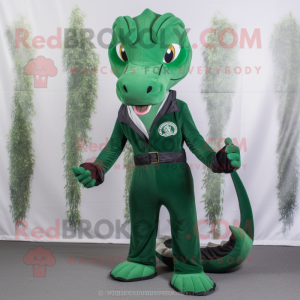 Skoggrønn Hydra maskot...