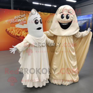 Beige Nachos maskot kostume...