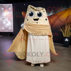 Beige Nachos maskot kostume...