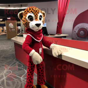 Red Cheetah mascotte...