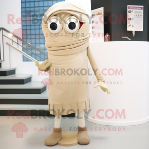 Beige Cyclops mascotte...