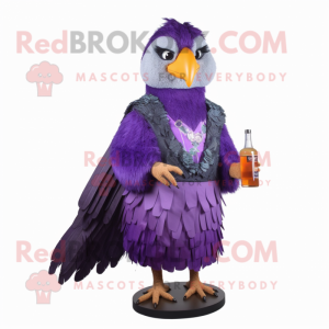Purple Hawk mascotte...