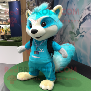 Turquoise Marten mascotte...