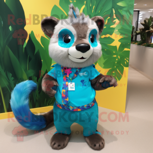 Turquoise Marten mascotte...