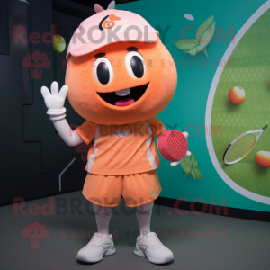 Peach Tennisketcher maskot...