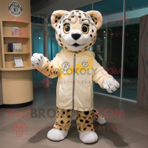 Cream Cheetah maskot maskot...