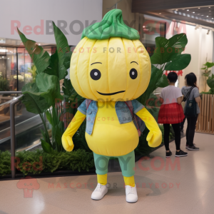 Lemon Yellow Cabbage maskot...