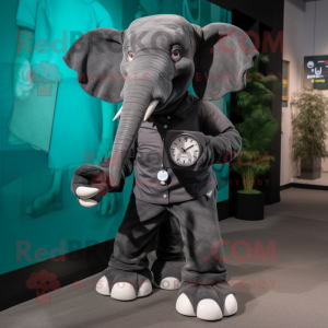 Black Elephant mascotte...