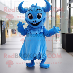Sky Blue Devil mascotte...
