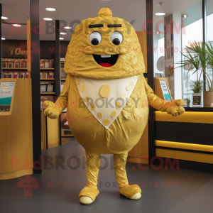 Guld Falafel maskot kostume...