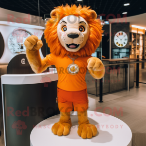 Orange Lion mascotte...