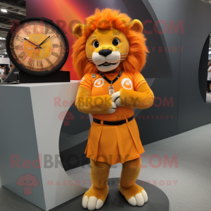 Orange Lion mascotte...