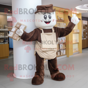 Cream Chocolate Bar maskot...