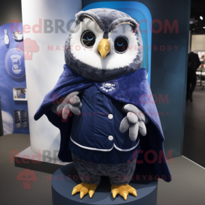 Navy Owl mascotte kostuum...