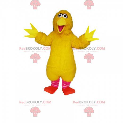 Maskott stor gul kylling veldig glad - Redbrokoly.com