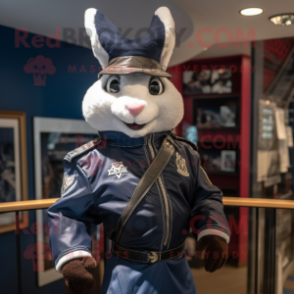 Navy Beet mascot costume character dressed with a Moto Jacket and Cummerbunds