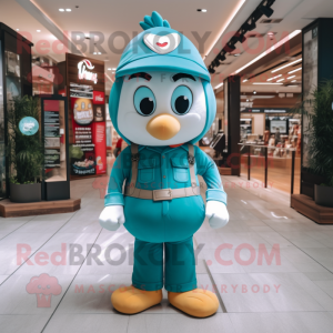 Teal Arrow Of Love maskot...