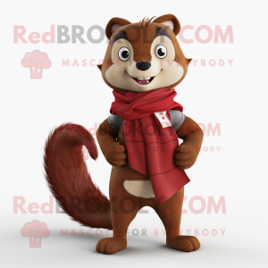 Maroon Marten mascotte...