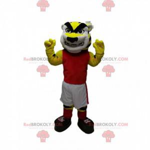 Terrifying tiger mascot in sportswear - Redbrokoly.com