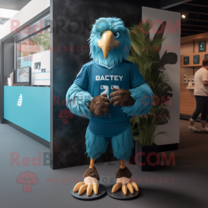 Cyan Haast S Eagle maskot...