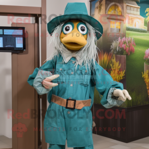 Teal Scarecrow mascotte...